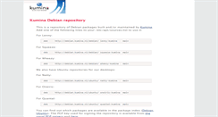 Desktop Screenshot of debian.kumina.nl